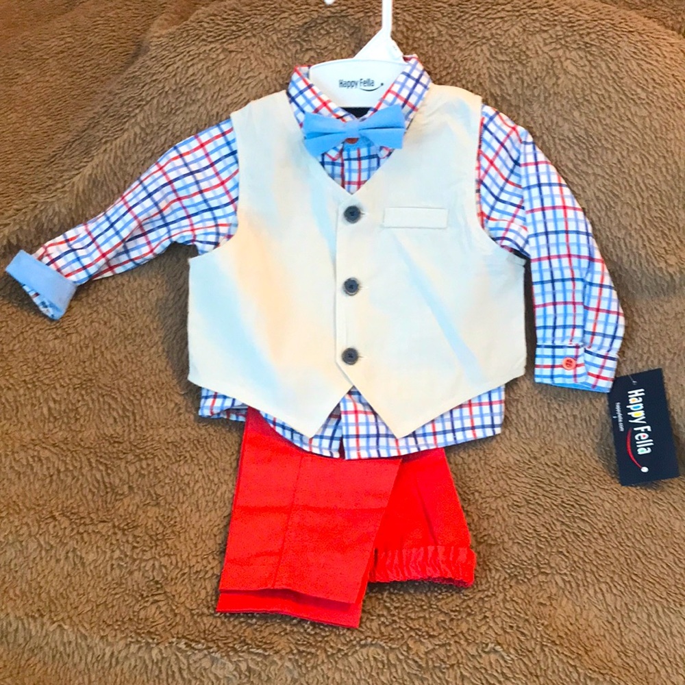 3 piece Happy Fella outfit